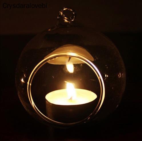 8 elegante Kerzenhalter aus Glas