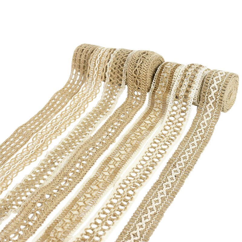 Dekorative Jutebänder zum Basteln