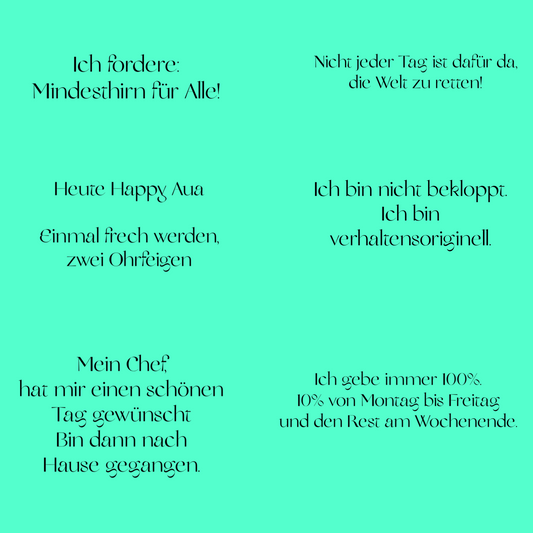 Untersetzer Schiefer lustige Sprüche für die Arbeit