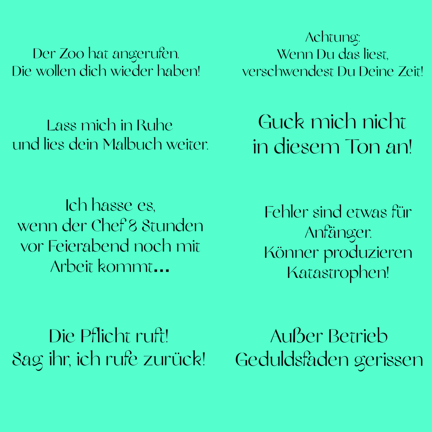 Untersetzer Schiefer lustige Sprüche für die Arbeit