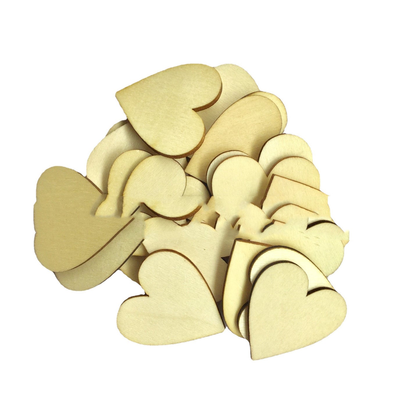 Tischdekoration: Holzherzen zum Basteln oder Dekorieren