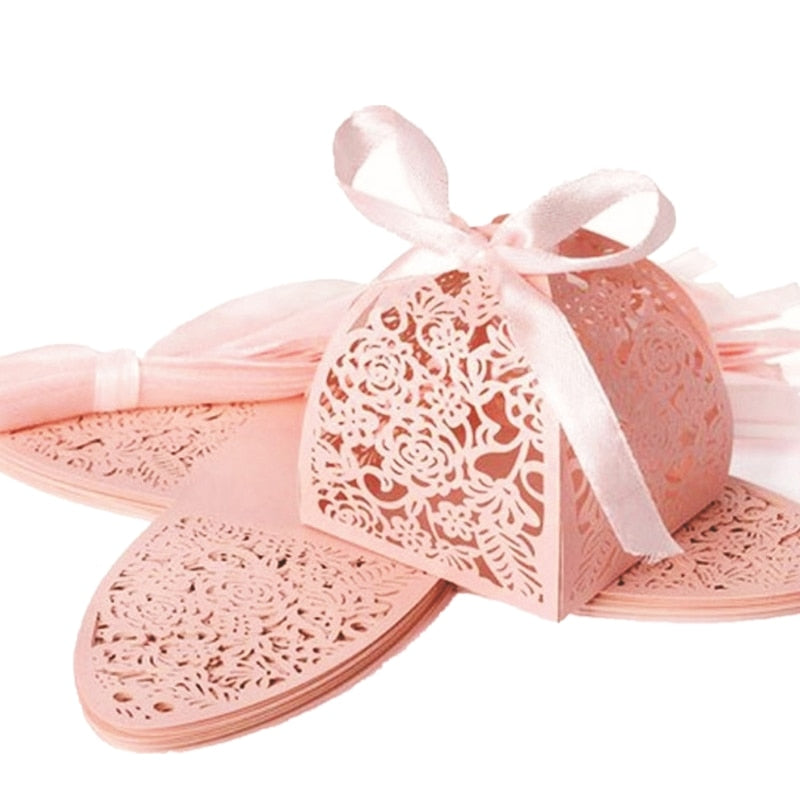 10 x Geschenkboxen " Blume" als Gastgeschenk