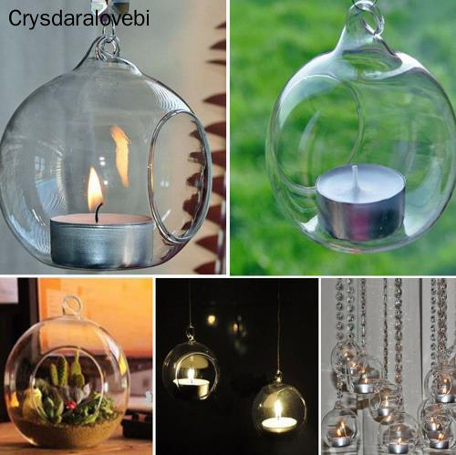 8 elegante Kerzenhalter aus Glas