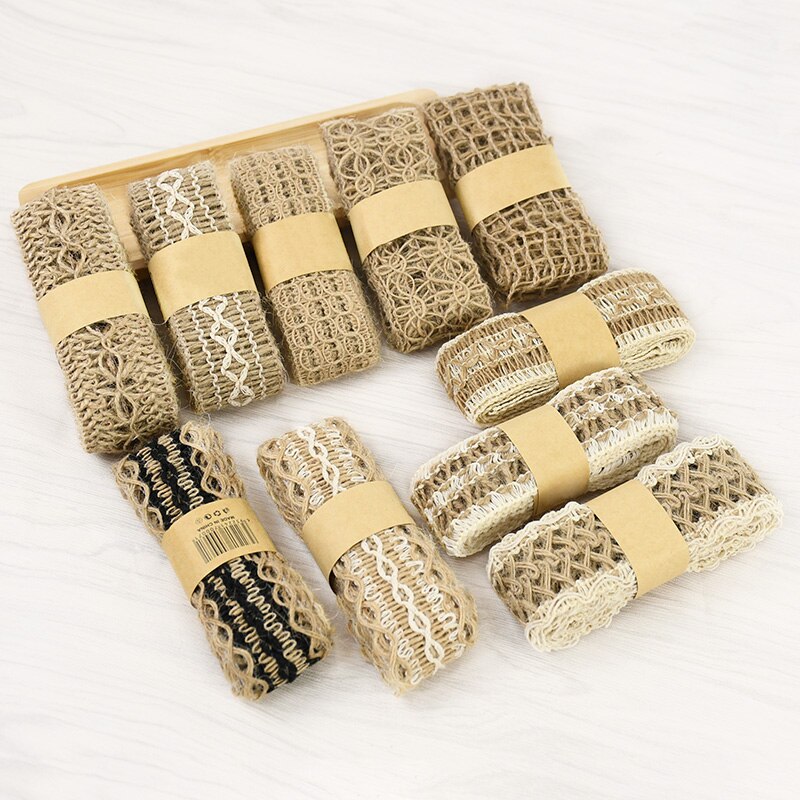 Dekorative Jutebänder zum Basteln