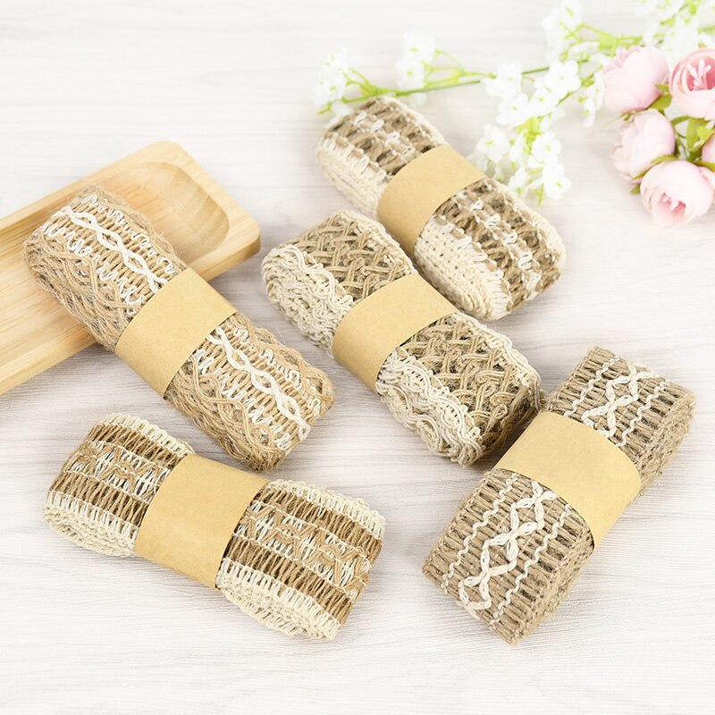 Dekorative Jutebänder zum Basteln