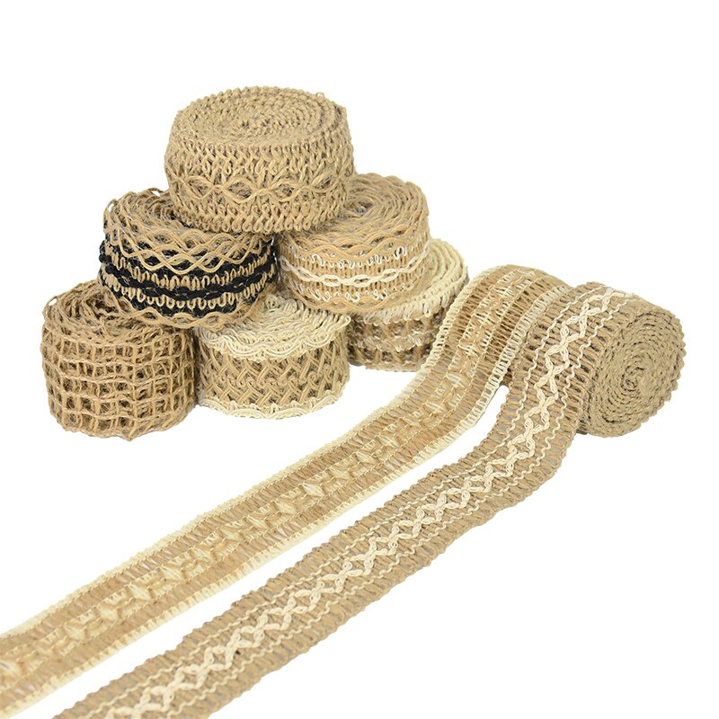 Dekorative Jutebänder zum Basteln