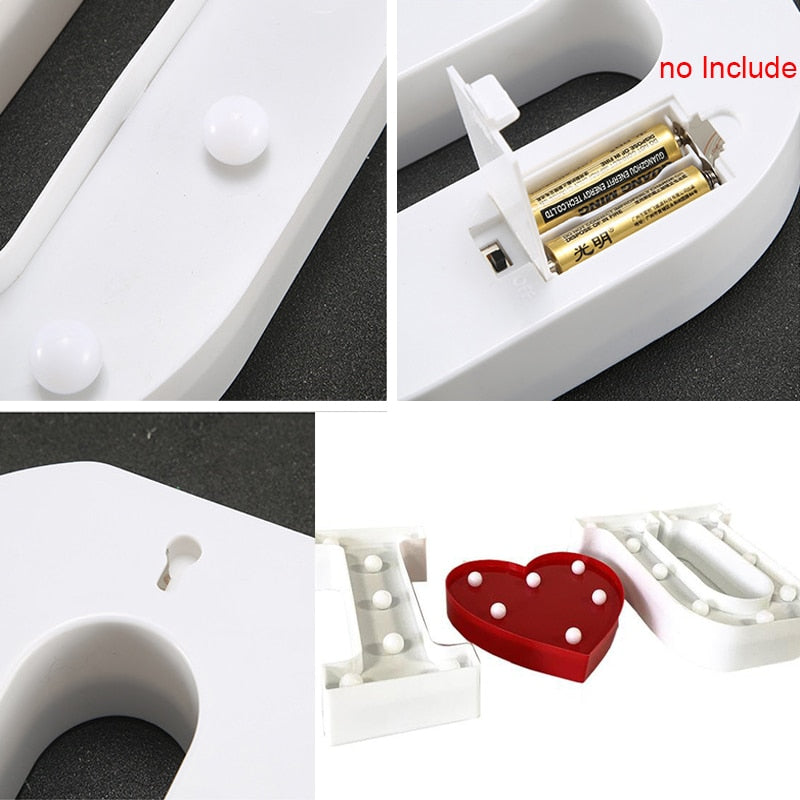 Kreative 3D Leuchtzeichen